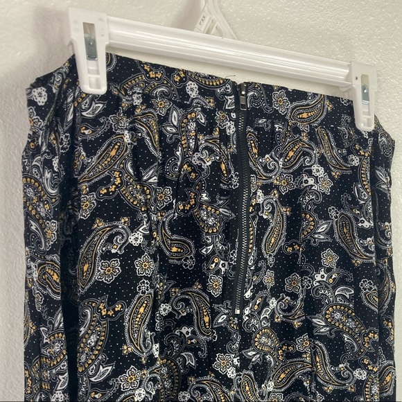 Love & Sadie Womens A Line Skater Skirt Paisley Zip Up Sz XL Boho Artsy - Picture 6 of 12